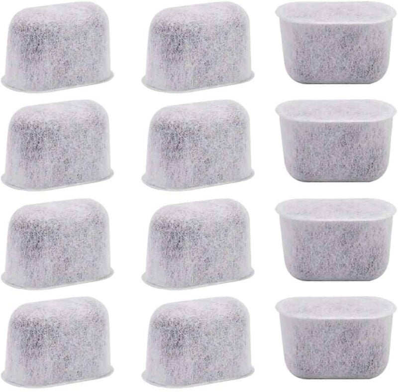 PUREUP Replacement Charcoal Water Filters for All Cuisinart Coffee Machines - Cuisinart Compatible (NOT KEURIG) Filters Fit Both Newer & Older Models Cuisinart Coffee Makers Pack of 12 - Image 1